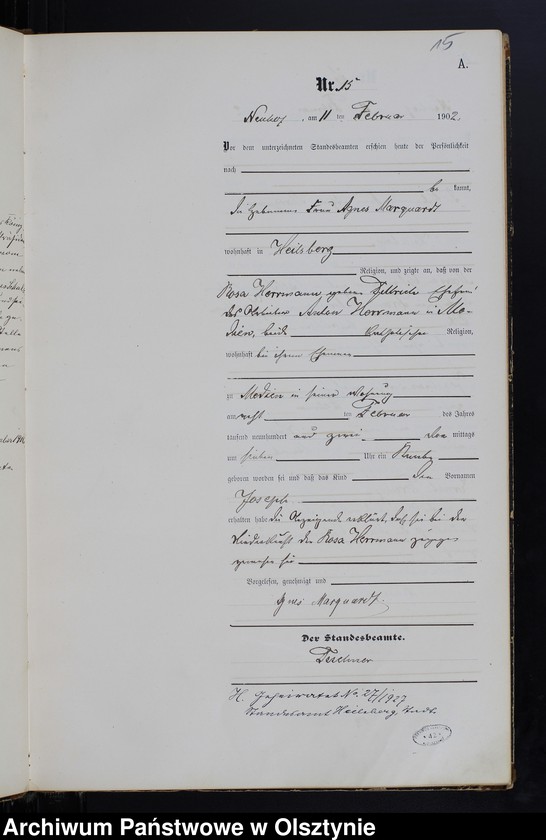 image.from.unit.number "Geburts-Haupt-Register Nr 1 - 121"