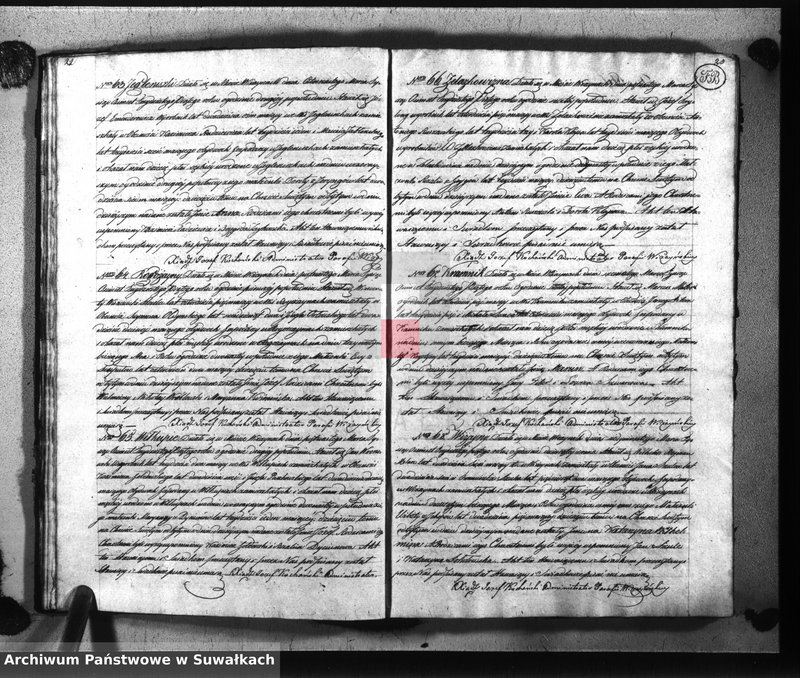 image.from.unit.number "Księga duplikat aktów kościoła parafialnego wiżayńskiego na rok 1835 służące-obejmujące metryki urodzonych, zaślubionych i zeszłych"