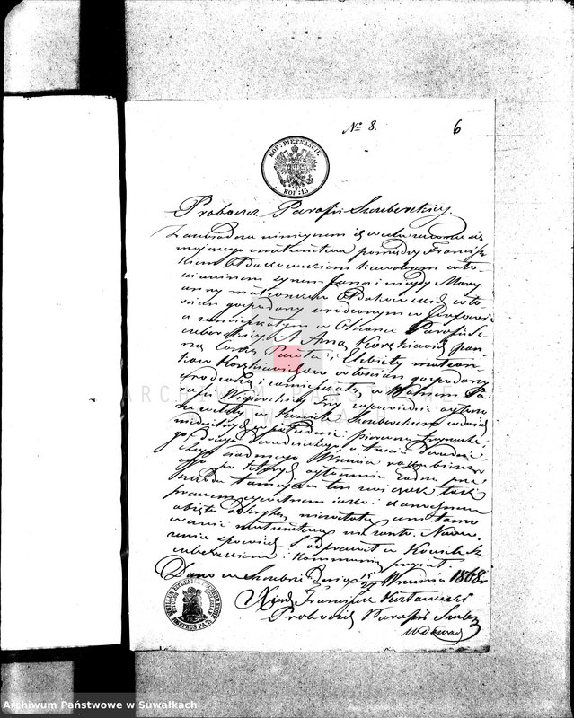 image.from.unit.number "Dokumenta k Aktom Brakočetanîi Vigerskago Prichoda s Goda 1868"