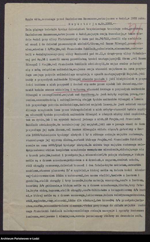 Obraz 5 z jednostki "Abram Bibergal- sprzedaż przędzy odpadkowej i zgrzebnek własnego wyrobu"