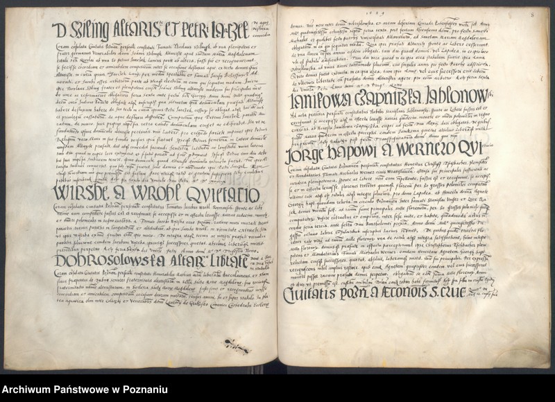 Obraz 13 z jednostki "Liber obligacionum, decretorum, quietationum, contractuum, bona immobilia, summas pecuniaris ac res ad diuturnitatem pertinentes continens coram spectabili consulatu Posnaniensi ...signo B."