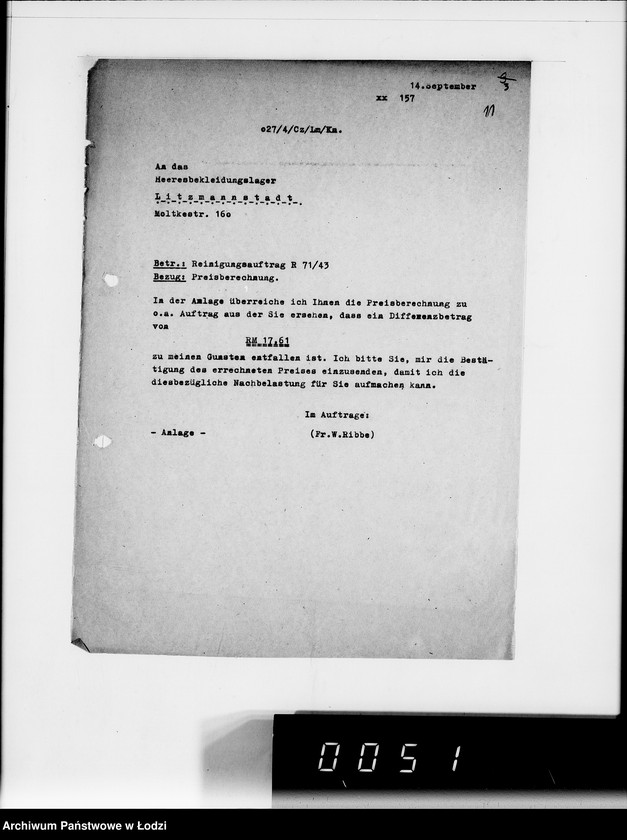 Obraz 15 z jednostki "Auftrag R.71/43 H BA.L L