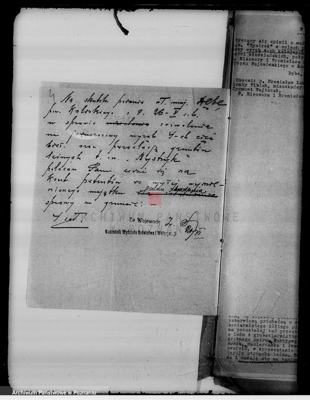 Obraz 8 z jednostki "Sprawy zmiany rodzaju użytkowania gruntów leśnych majątku Dębe w powiecie kaliskim"