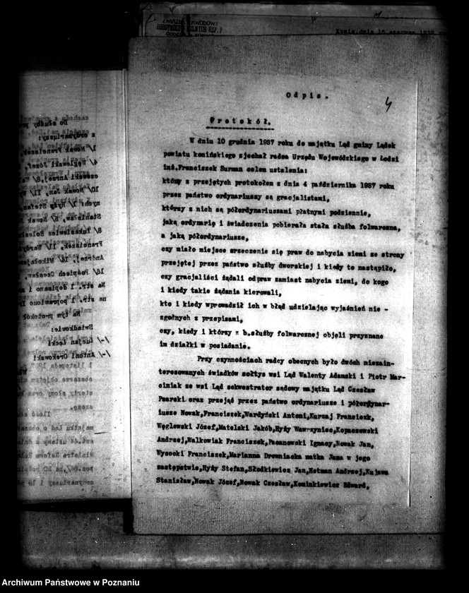 Obraz 8 z jednostki "Odszkodowania służby folwarcznej przejętej przez Skarb Państwa z majątku przymusowo wykupionego majątku Ląd powiatu konińskiego"