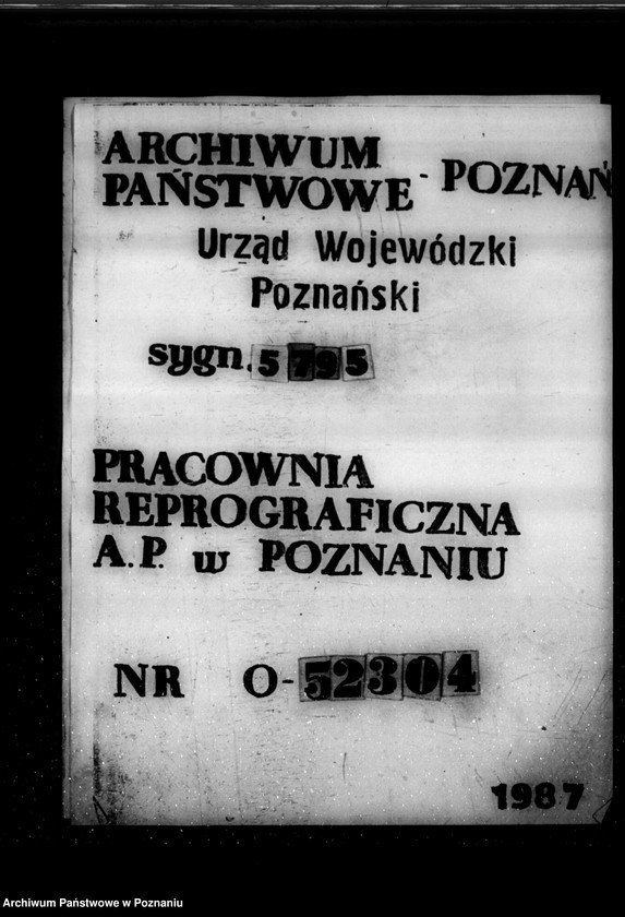 Obraz 1 z jednostki "/Rejestracja i inne sprawy związków i stowarzyszeń - korespondencja/"