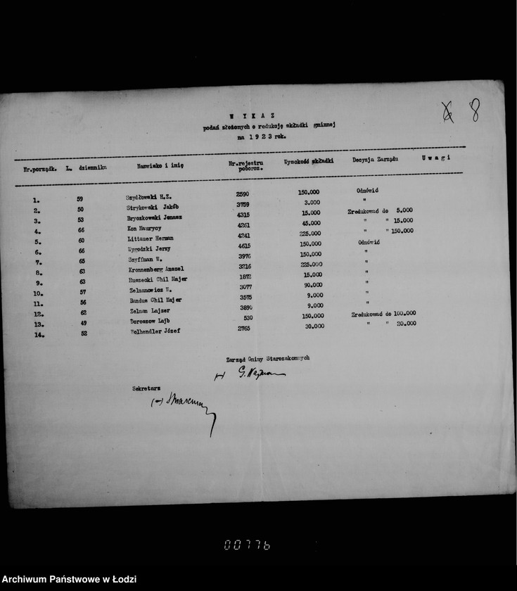 Obraz 11 z jednostki "Rejestr poborczy"