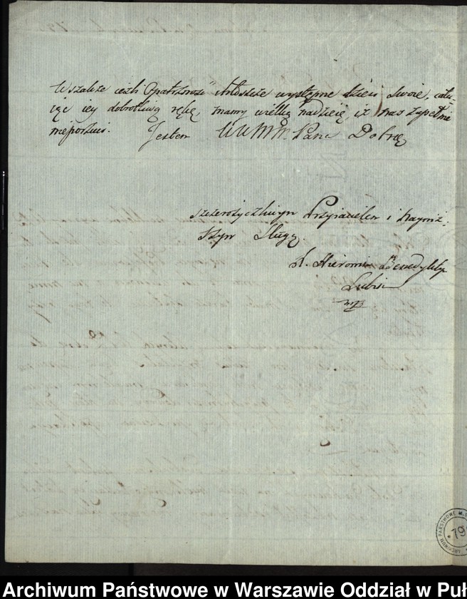 image.from.unit.number "Hieronim mnich lubiński do przeora Arnulfa Żółtowskiego"