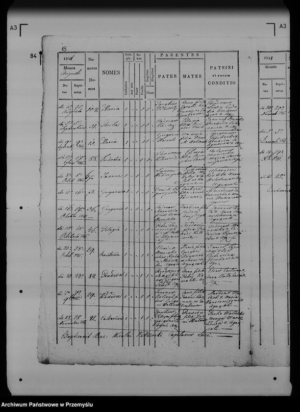 image.from.unit.number "[Kopie ksiąg metrykalnych parafii Święte z filią Zadąbrowie (dekanat Radymno)]"