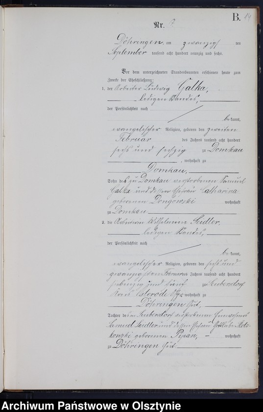 image.from.unit.number "Heiraths-Neben-Register Nr 1 - 21"