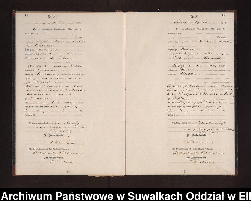 image.from.unit.number "Sterbe-Neben-Register des Preussischen Standes-Amtes Neuhoff Kreis Loetzen"