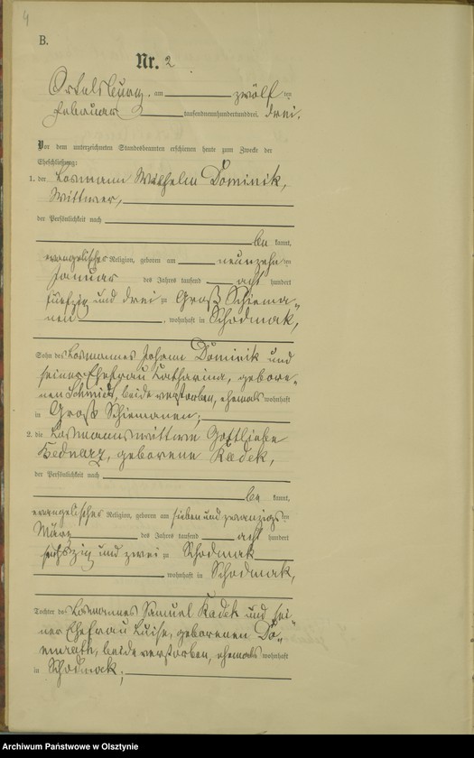 image.from.unit.number "Heiraths-Haupt-Register Nr 1 - 16"