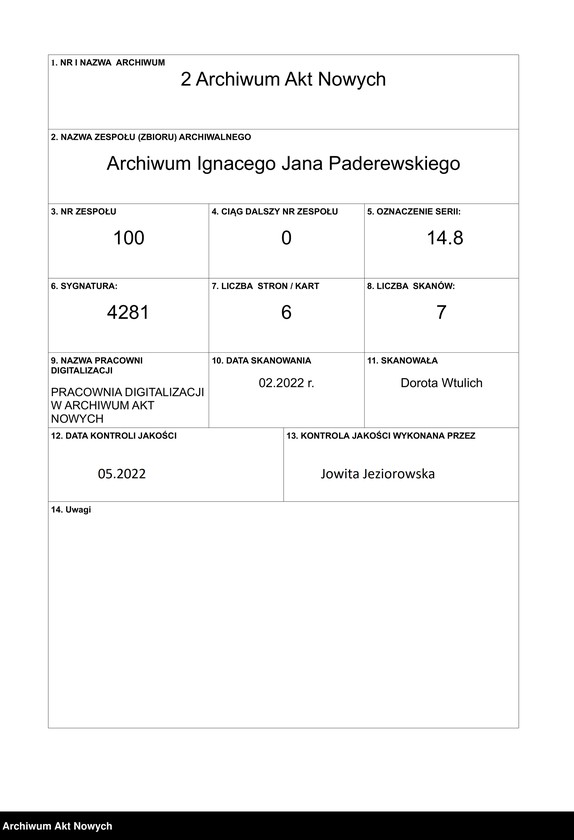 Obraz 1 z jednostki "Władze miejskie m. stoł. Warszawy; L.4"