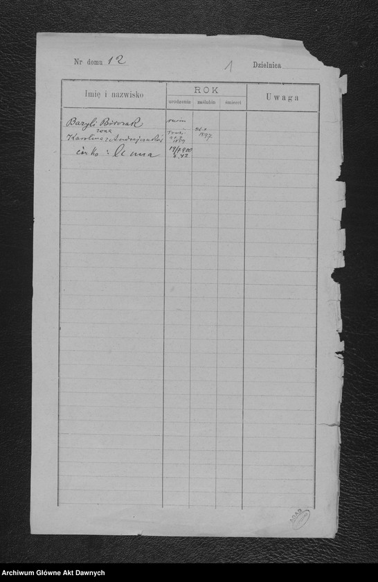 image.from.unit "Parafia: Kołomyja. Dekanat: Kołomyja. Status animarum pro pago Trościanka. [Spis imienny parafian dla wsi Trościanka]."