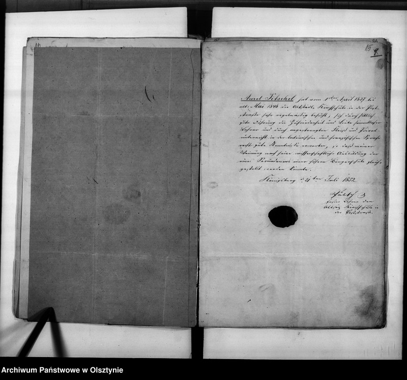 image.from.unit.number "Rentmeister Aurel Pitschel in Pr.[eussich] Holland"