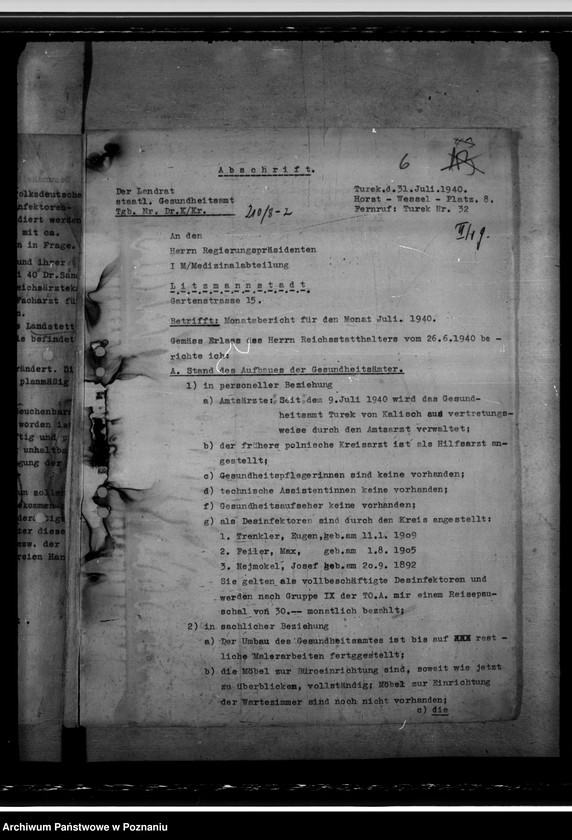 Obraz 11 z jednostki "Arbeitsübersichten der Gesundheitsämter"
