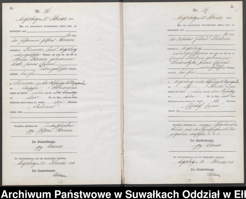 image.from.unit.number "Geburts-Neben-Register des Preussischen Standes-Amtes Angerburg Kreis Angerburg"