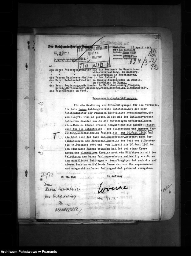 Obraz 16 z jednostki "Kassenverlust- Entschädigung"