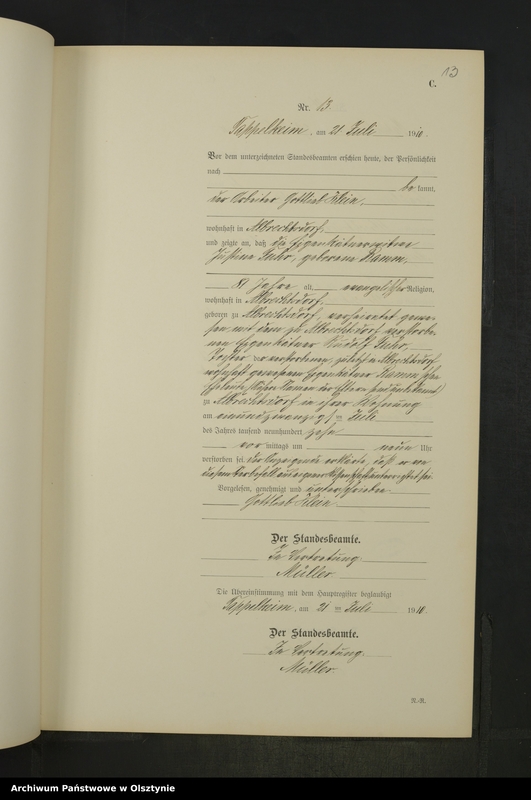 image.from.unit.number "Sterbe-Neben-Register Nr 1 - 25"