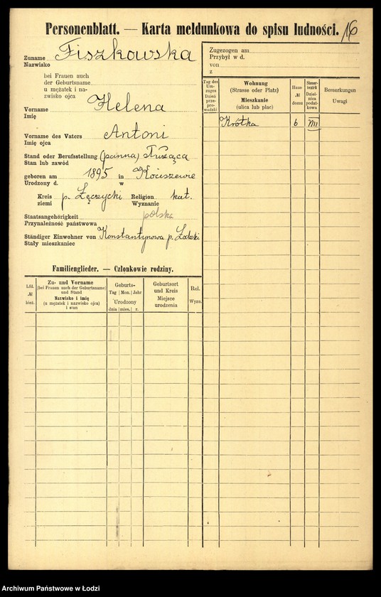 image.from.unit.number "[Spis ludności Łodzi] Fiszerman - Flaszek"