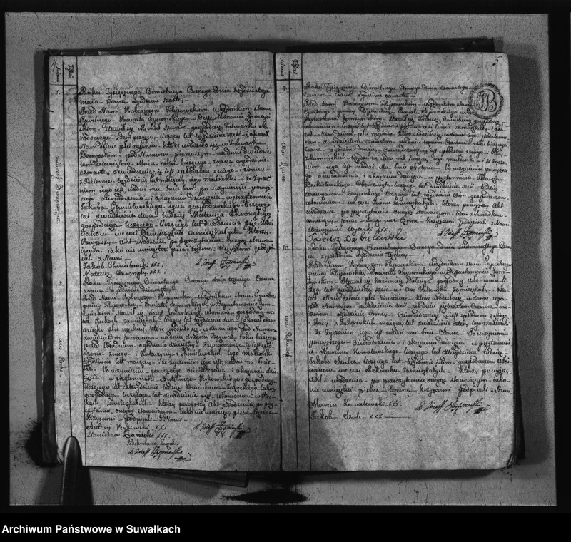 image.from.unit.number "Księgi Aktów Stanu Cywilnego Urodzonych Gminy i Parafij Filipowskiey Powiatu Seynenskiego Departamentu Łomżyńskiego od dnia pierwszego Maja Roku Tysięcznego Osiemsetnego Osmego do ostatniego dnia kwietnia Roku Tysięcznego osiemsetnego dziewiątego."