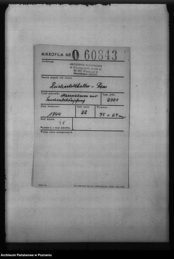 Obraz 2 z jednostki "Massnahmen zur Seuchenbekämpfung"