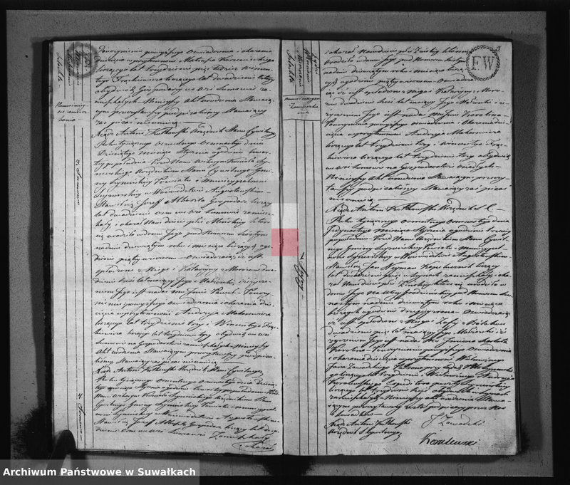 Obraz 4 z jednostki "Akta urodzonych stanu cywilnego gminy seyneńskiey od 1-go stycznia 1818 roku."