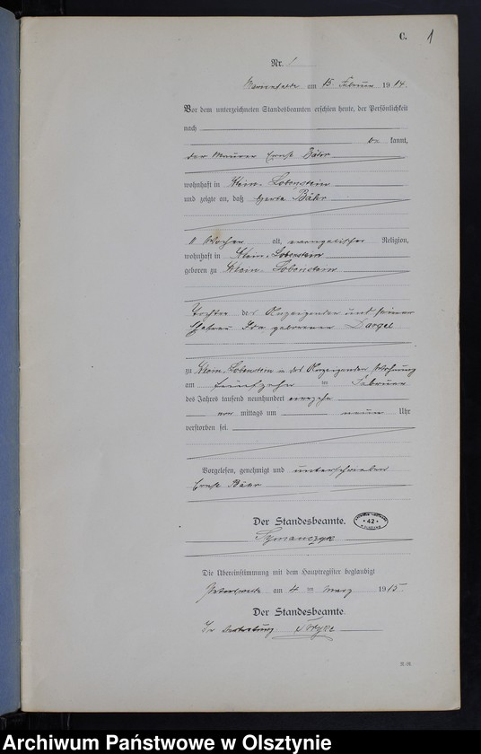 image.from.unit.number "Sterbe-Neben-Register Nr 1 - 23"