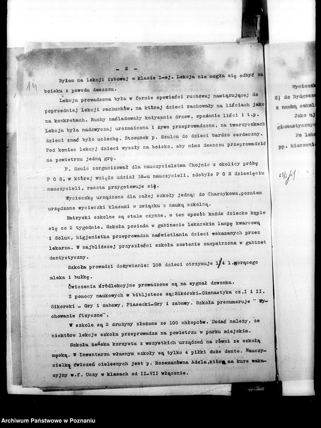 Obraz 18 z jednostki "[Sprawozdania z wizytacji wychowania fizycznego w szkołach powszechnych i zawodowych]"