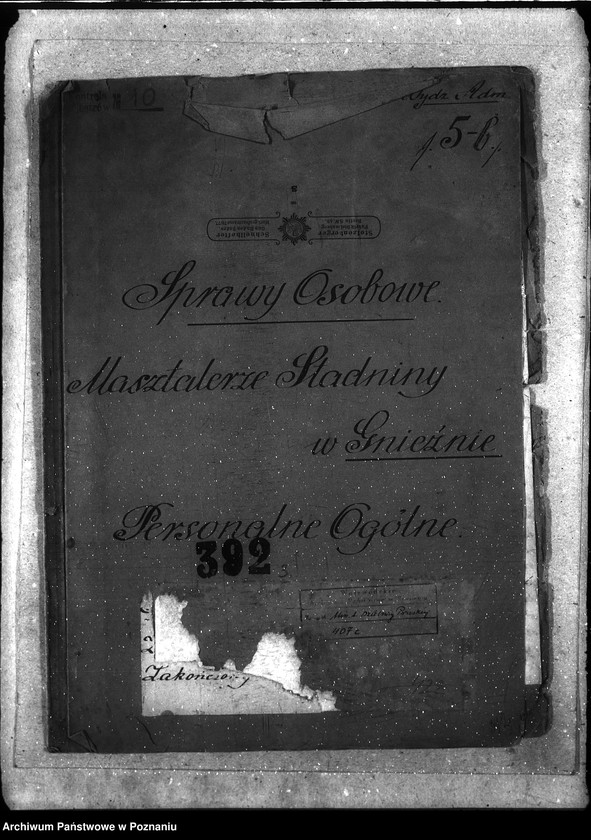 Obraz 4 z jednostki "Sprawy osobowe masztalerze stadniny w Gnieźnie personalia ogólne"