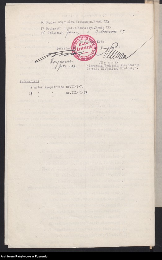 Obraz 5 z jednostki "Krotoszyn - akta delegata powiatowego."