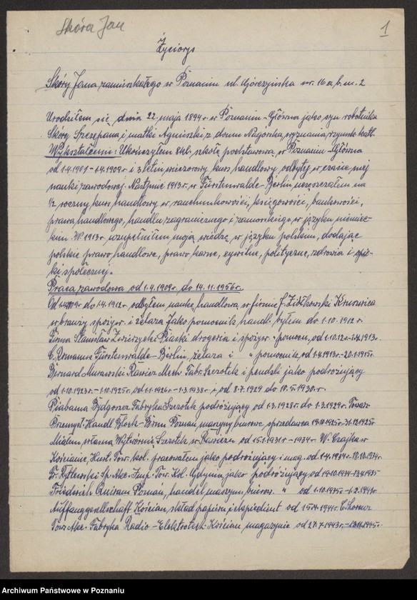 Obraz 15 z jednostki "Życiorysy powstańców wielkopolskich: S - tom lll /Skóra Jan - Sobański Franciszek/."