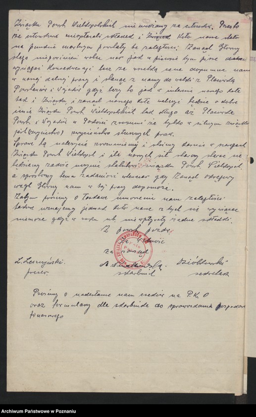 Obraz 5 z jednostki "Korespondencja skarbnika Zarządu Głównego Związku Powstańców Wielkopolskich."