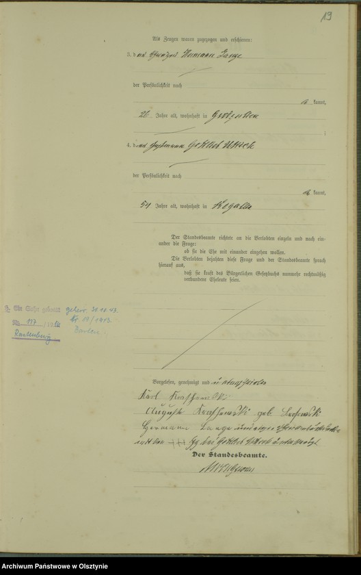 image.from.unit.number "Heiraths-Haupt-Register Nr 1 - 16"