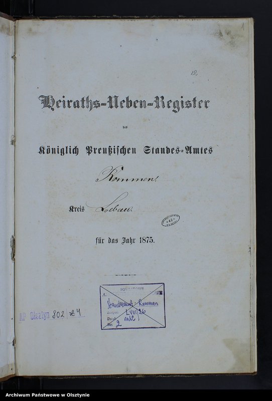 image.from.unit.number "Heiraths-Neben-Register Nr 1 - 17"