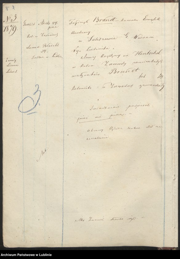 Obraz 8 z jednostki "Raptularz aktów małżeństw"