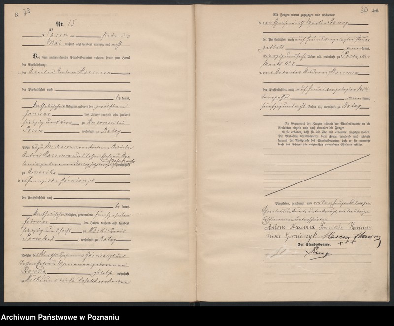 Obraz 17 z jednostki "Księga małżeństw"