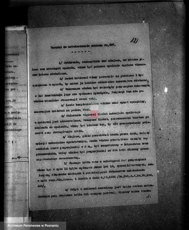 Obraz 16 z jednostki "Zatwierdzenie zakładu przemysłowego /elektrowni/ Fundacji Sułkowskich w Rydzynie"