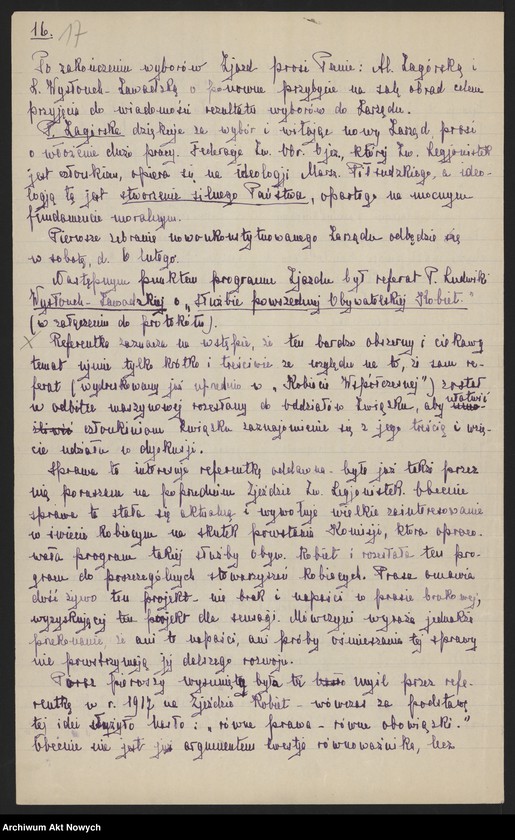 image.from.unit.number "I Zjazd Delegatek. Protokół z obrad, program, regulamin dla kół, listy delegatek, legitymacje."