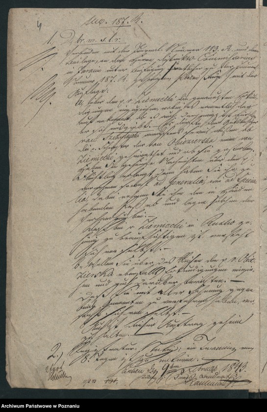 Obraz 7 z jednostki "A. betr. den polnischen Flüchtling Josef von Ziemięcki"