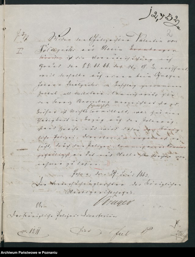 Obraz 5 z jednostki "A. betr. Valentin von Połczyński aus Ślesin auch Marzell Połczyński"