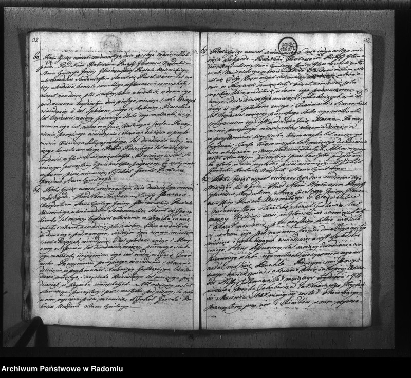 image.from.unit.number "Księga urzędnika stanu cywilnego gminy Głowaczowskiey z roku 1817"