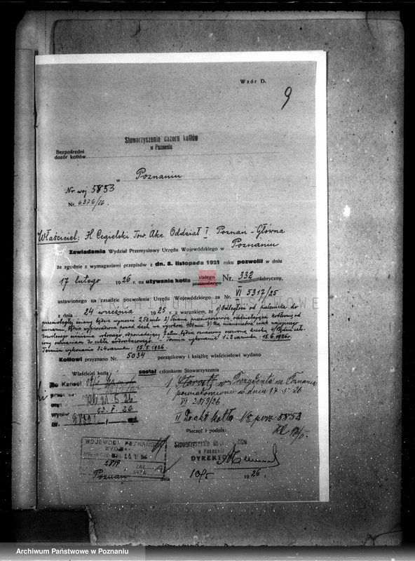 Obraz 13 z jednostki "Fabryka H. Cegielski w Poznaniu nr woj. 5853"