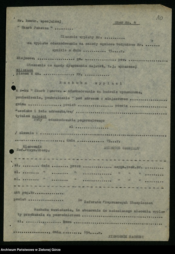 Obraz 12 z jednostki "Zarządzenia i okólniki Okręgowego Urzędu Likwidacyjnego"