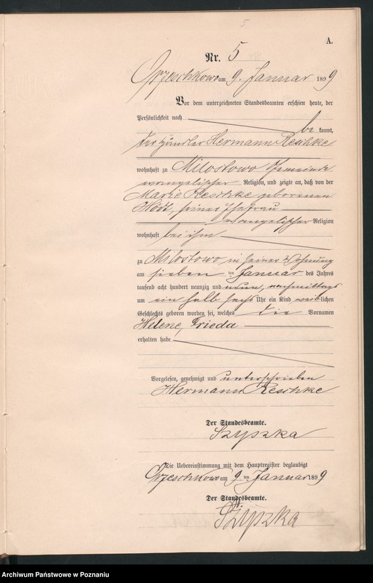 Obraz 8 z jednostki "Księga urodzeń"