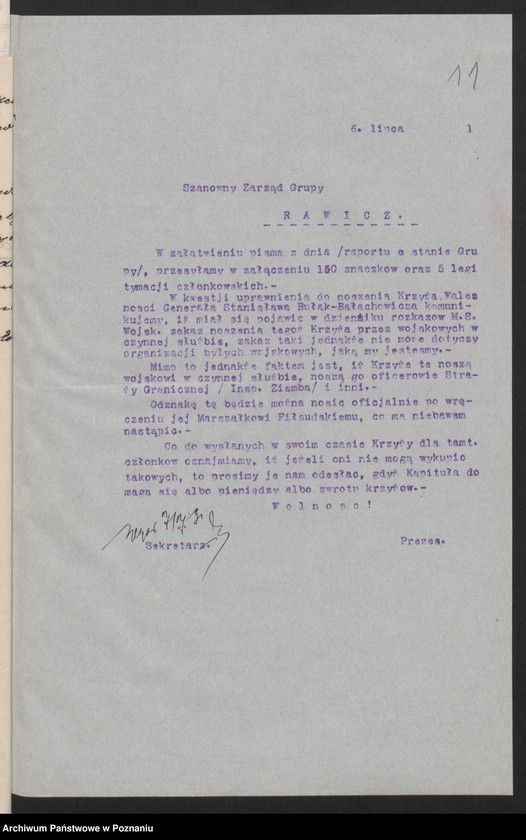 Obraz 16 z jednostki "Rawicz, akta koła."