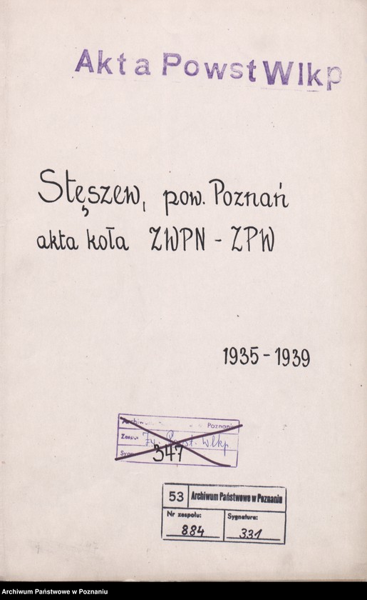 Obraz 3 z jednostki "Stęszew, powiat Poznań - akta koła."