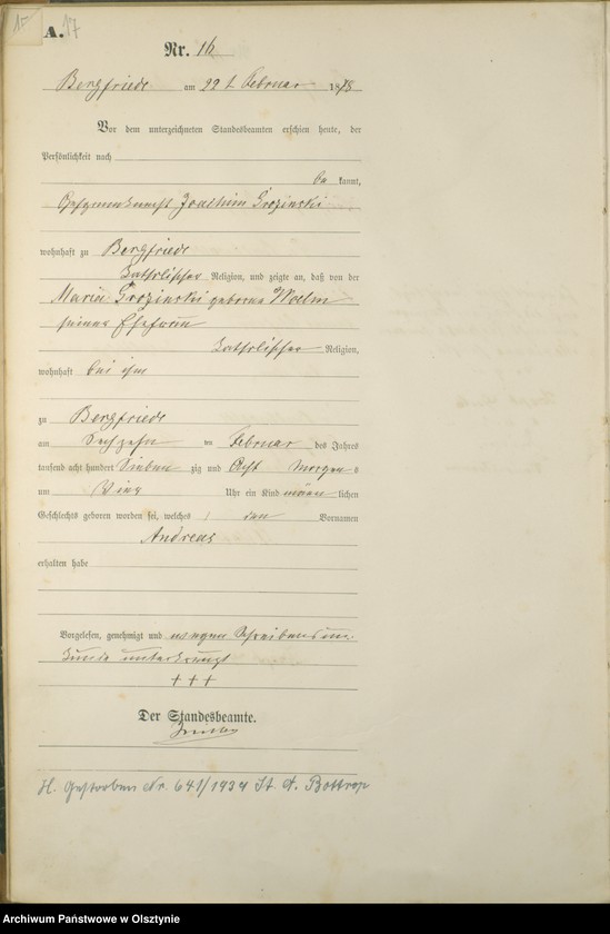 image.from.unit.number "Geburts-Haupt-Register Nr 1 - 84"