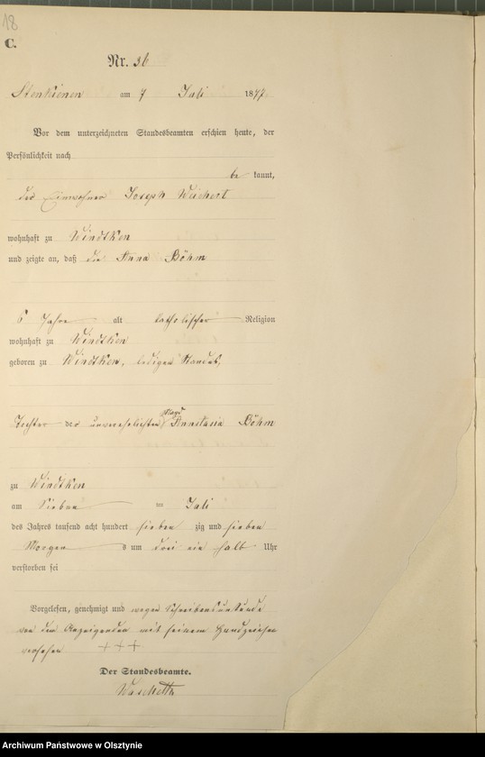 image.from.unit.number "Sterbe-Haupt-Register Nr 19 - 52,65 - 68,71 - 76"