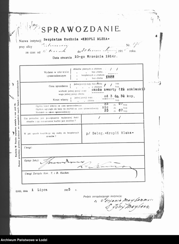 Obraz 12 z jednostki "Sprawozdania Kuchen"