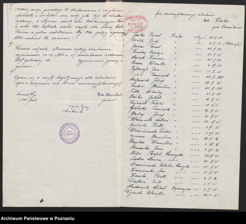 Obraz 15 z jednostki "Rosko, powiat Czarnków - akta koła."